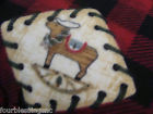 Bear-50 -black Blanket Plaid Deer -sew Bed "- Hand 52 " Fleece Red