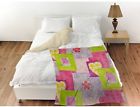 40thumbprintz 0088863539683 Thumbprintz Hearts And Flowers Coral Fleece Throw 888635444938