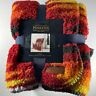 008889230594 Pendleton Sherpa Fleece Throw Southwestern Short Sands Red