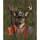 01ahuntbucq01 Jp Import Llc New Humorous Deer Hunting Fleece 842988166893