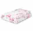 020301 Simply Shabby Chic Rachel Ashwell Cozy Plush Pink Rose Floral Twin Blanket
