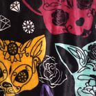 022143597780 Dream Suite Sugar Skull Cat Plush Throw Blanket