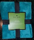 022253304384 Kate Spade New Turquoise Fleece Throw Blanket Large