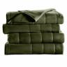 027045758024 Sunbeam Heated Blanket Heat Settings Quilted Fleece Ivy