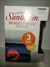027045805322 Sunbeam Heated Blanket Microplush Throw Electric Twin Chocolate