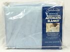 032252370112 Sunbeam Vintage Nos Heritage Thermostatless Automatic Blanket Full Size Blue