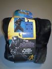 032281213855 Marvel Nip Black Panther Plush Blanket Reversible