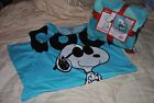032281228934 Peanuts Lot Plush Blanket Snoopy Charlie Brown Throw