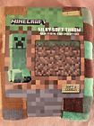 032281229580 Minecraft Soft Cuddly Throw Blanket New