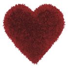 7980193 04757 798019047573 Mina Victory Shag Heart Throw Pillow