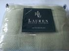 0657597903889 Ralph Lauren Windowpane Twin Lime Green Cotton Blanket