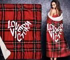 0667549322668 Victorias Secret Nwt Logo Cozy Blanket In Red