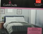 081806318780 Cuddl Duds Frost Gray Down Alternative Quilted Blanket