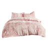 086569078162 Scm Pink King Winter Crushed Velvet Duvet Cover