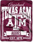 092235 Ncaa Texas And Aggies Traction Silk Touch Throw 087918092235