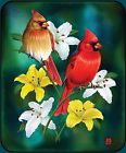 092723043969 Jpi Spring Cardinals High Quality Plush Raschel Queen Size Blanket