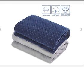 Ht1036 10lbs Weighted Blanket Removable Super Soft Crystal Cover With Glass Bead 41 X 60inch
