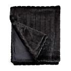 11005sab72 Donna Fabulous Furs Faux Fur Luxury Throw Blanket Sable By