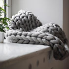 1153sngsn08 Handmade Chunky Knit Blanket 9567450558150