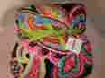 12408-340 Vera Bradley New Parisian Paisley Throw Blanket Fleece 80 X50