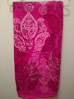 12408-h97 Vera Bradley Stamped Paisley Throw Blanket Fleece Nwt 886003448342