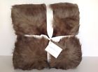 129.00 Faux Throw Pottery Barn Sun Bear Brown Fur 50 X60 Msrp
