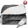 13650 Branded Sunbeam Electric Heated Plush Blanket Warming Heat Soft Slate Heating Throw 765829813650