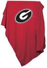 142-74 Logo Brands Collegiate Sweatshirt Blanket Georgia