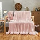 14201489 Liferevo Cotton Hypoallergenic Striped Cable Knitted Throw Blanket 6956370380041