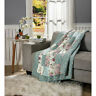 1472408 Quilted Patch Work Throw Floral Reversible Cotton Blanket 683121472408
