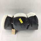8412784 15312 Nordic Fuzzy Blanket Gray 841278153124