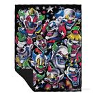 15330400 Liquid Blue Creepy Clowns Blanket Fleece 710131418567