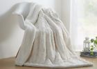 15756 White Throw Blanket Faux Fur Soft Sherpa Warm 680847115756