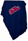 176-74 Logo Brands Collegiate Sweatshirt Blanket Ole Miss