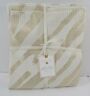 1788147 Pottery Barn Teen Rachel Zoe Zebra Stripe Metallic Throw Champagne