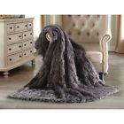 17xd1203 Unbranded Luxurious Faux Fur Throw Soft Silky Cozy Polyester Machine