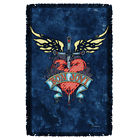 190860386588 Unbranded Bon Jovi Weathered Denim Licensed Throw Blanket