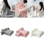 191094995997 Unbranded Soft Cotton Rug Bed Sofa Reversible Pom