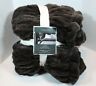 191908098791 Threshold Faux Fur Oversized Throw Blanket Dark Gray
