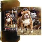 1b-l17-blnkt-pitbull04266 Jp Imports Pitbulls Fleece Throw Signature Collection By 773822060742