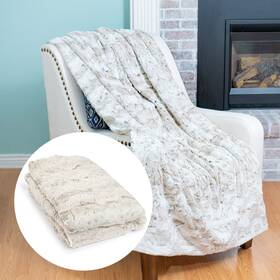 1i4 Group 300262420050 Outrageously Soft Throw Blanket - Ultra Plush Minky Faux Fur 50 X 7