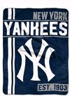 1mlb059030020 The Northwest Mlb New York Yankees Throw Blanket Plush Walk