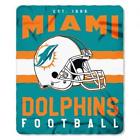 1nfl-03103-0010-ret 1nfl031030010ret The Northwest Co Nfl Dolphins Singular Fleece Throw 087918350083