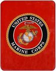 2013marines United States Marines Corps Blanket Us Marine Emblem Military Red
