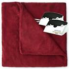 20349052rm302 By Biddeford Microplush Electric Heated Blanket King Claret 657812158766
