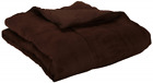 2059246 Aeolus Down Chocolate Microsuede Alternative Throw 841212059246