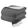 20639052140902 Biddeford Blankets Microplush Electric Heated Blanket Queen Grey