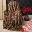 216398 Luxurynwarmth Throw Blanket Luxury Bedding Faux Fur Brown Polyester Backing 60 Widex 84 Long 089415216398