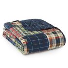 219324 Eddie Bauer Madrona Quilted Cotton Throw Multicolor Block 883893463189