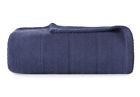 222729 Eddie Bauer Eb Herringbone Cotton Blanket Navy 883893496187